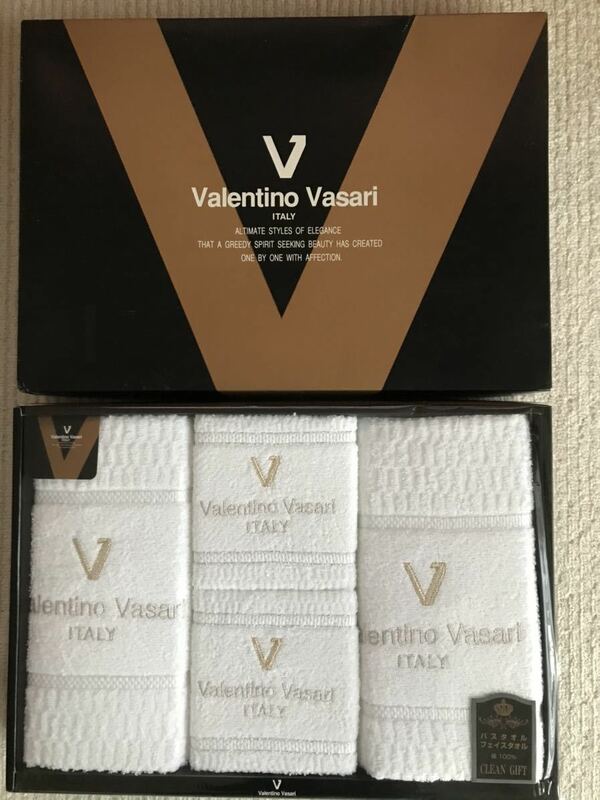 ★　Valentino Vasari 　ITALY　バスタオル×2枚　フェイスタオル×2枚　未使用品　★