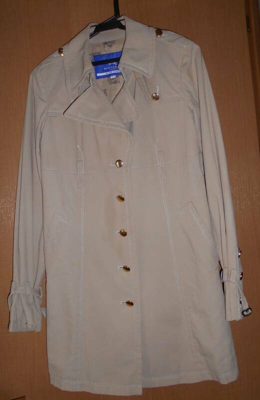 【極美品】BURBERRY バーバリー◆BLUE LABEL ブルーレーベル◆トレンチコート◆38(M)サイズ◆ダークベージュ