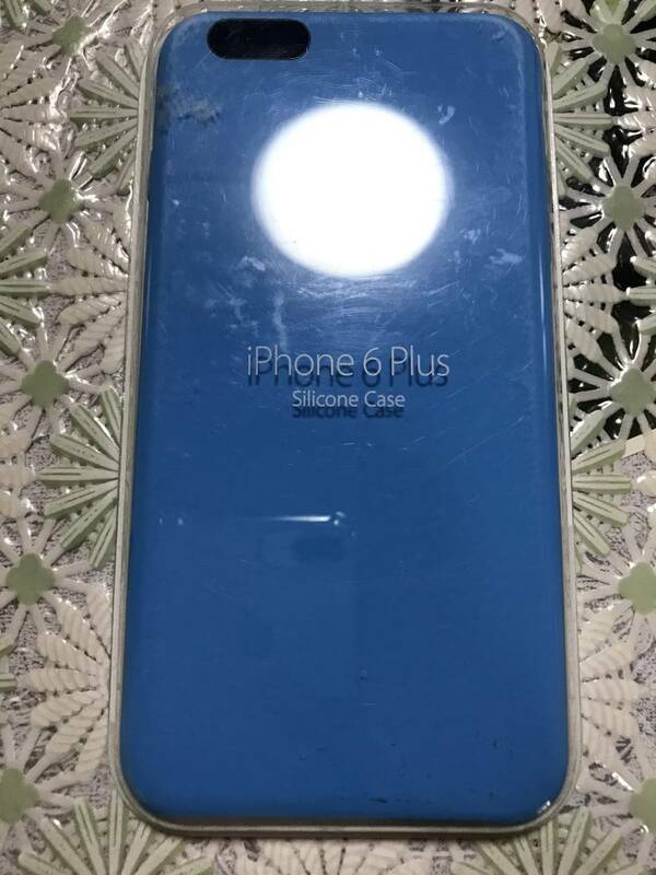 新品未使用 iPhone 6 Plus シリコンケース ブルー MGRH2FE/A