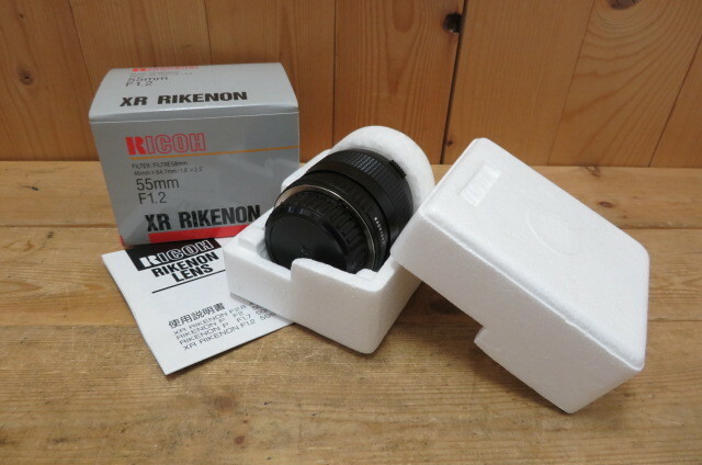 即決・RICHO/リコー・XR RIKENON 55mm F1.2・カメラ レンズ・リケノン・箱 説明書付き・検 単焦点 大口径