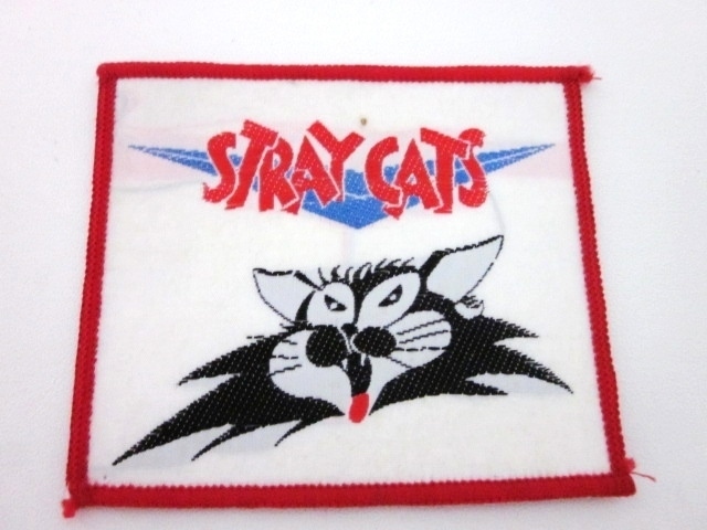 即決 ★ 超貴重 ★ ビンテージ ８０年代 当時もの ★ 初期 Stray Cats ストレイキャッツ ワッペン ★ デッドストック 未使用品