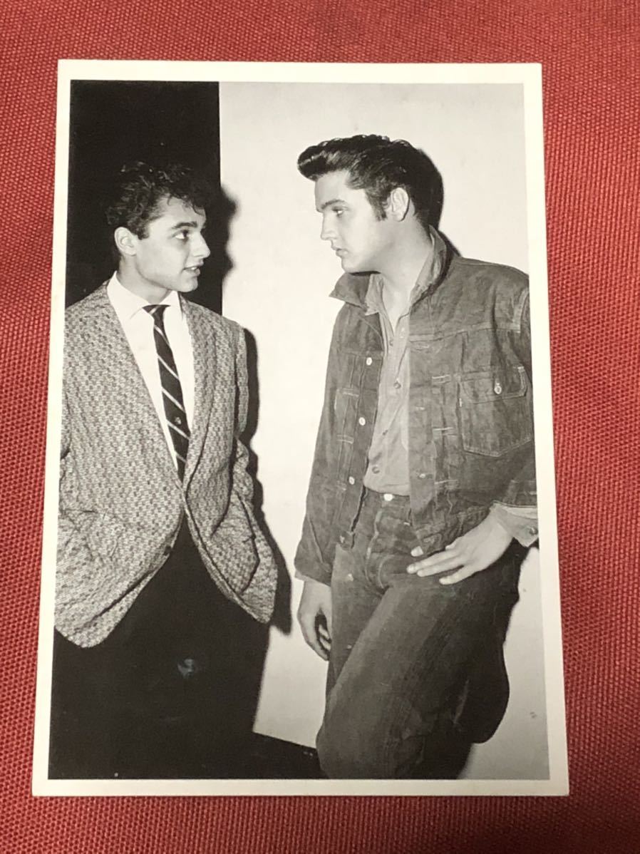 80sアメリカ製！SAL MINEO & Elvis Presleyポストカード