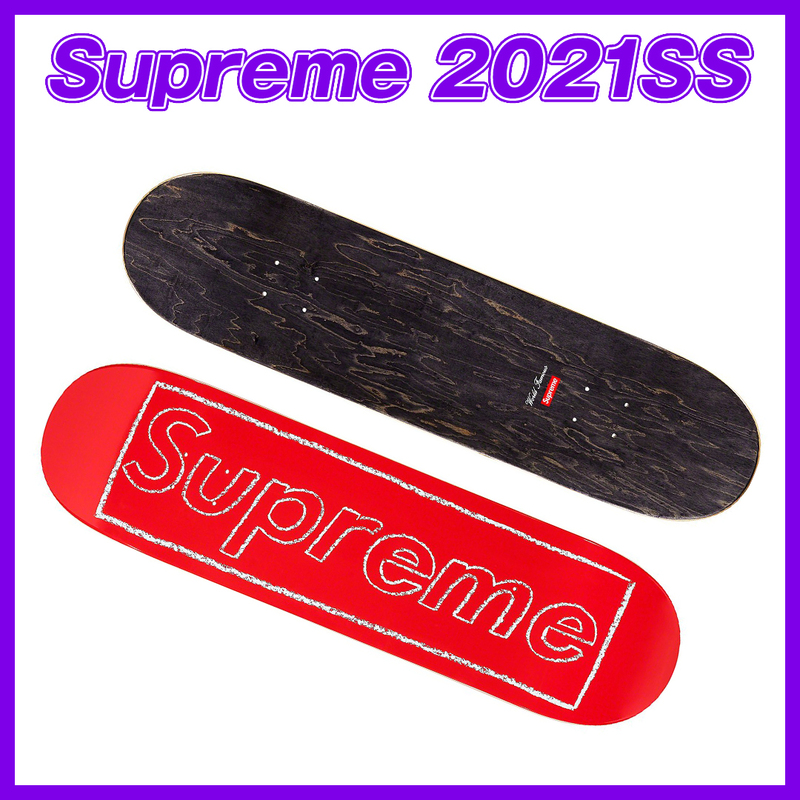 1392　Supreme　KAWS Chalk Logo Skateboard　(Red)/シュプリーム　カウズ　チョークロゴ　スケートボード　赤　2021SS