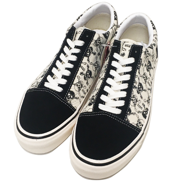 格安VANSバンズOld Skool 36 DXオールドスクール(Anaheim Factory) OGスカル柄ブラック26.0cm新品