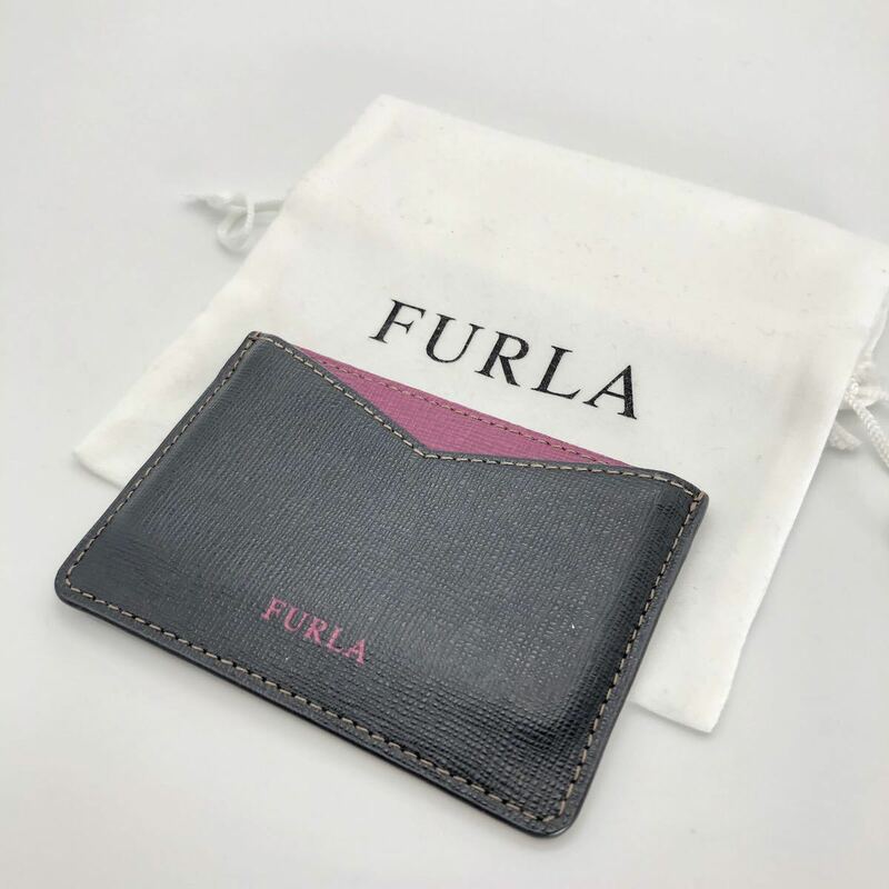 未使用 FURLA フルラ バイカラー カードケース 名刺入れ