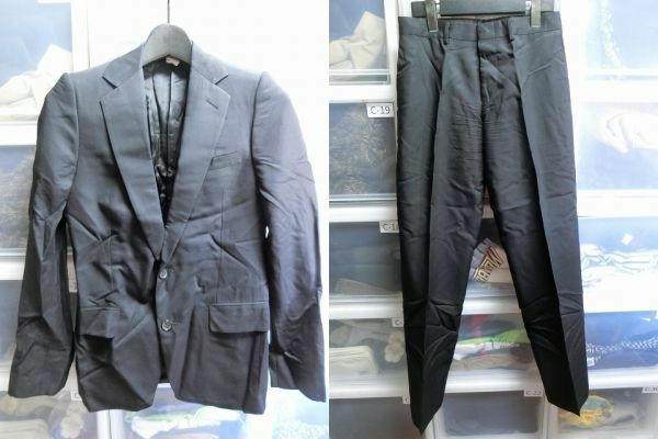 Dior Homme エディ期 セットアップ スーツ ジャケット パンツ 38/38 ブラック #4EF1072001 ディオールオム