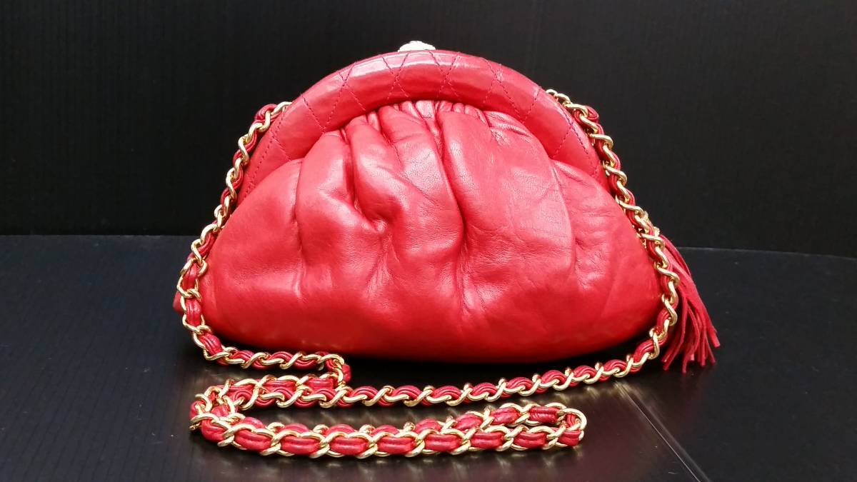 ◆　シャネル　がま口　チェーンショルダーバック　◆