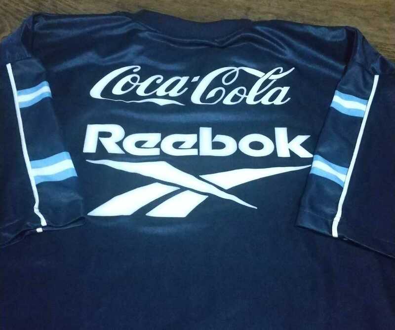 値下交渉 1999-2000 アルゼンチン代表 トレーニングシャツ Coca-Cola/コカコーラ Reebok 検) ARGENTINA FIFA WORLD CUP ワールドカップ Y2K