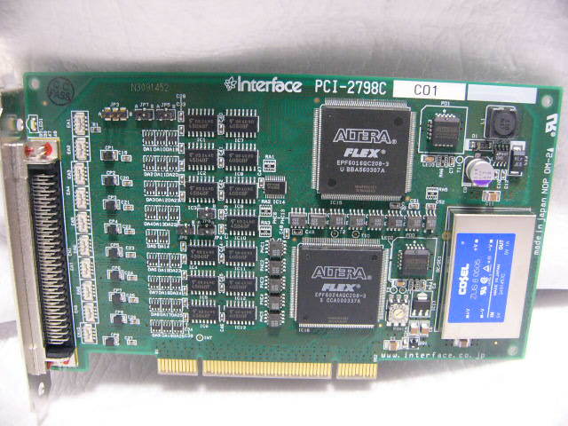 ★動作保証★ Interface社 PCI-2798C 入出力64点CMOS 5V-48V/100mA(バス絶縁) PCIカード 