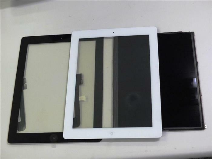 AH-0203【中古】iPad修理用部材　iPad3 iPad4　白黒　タッチパネル　液晶パネル デジタイザー　互換製品　未使用　自己修理　業者向け-10