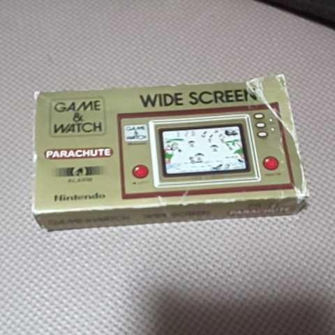 任天堂 GAME＆WATCH パラシュート ワイドスクリーン PARACHUTE ゲームウォッチ 箱 説明書 レア 希少品 ゲーム WIDE SCREEN