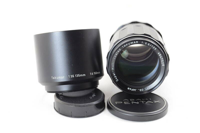 【ecoま】PENTAX Super-Multi-Coated TAKUMAR 135mm F3.5 no.4947526 M42マウント