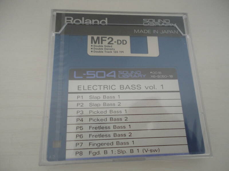 Roland ローランド s-50 SOUND LIBRARY サウンドライブラリー サンプラー用 l-504 ELECTRIC BASS