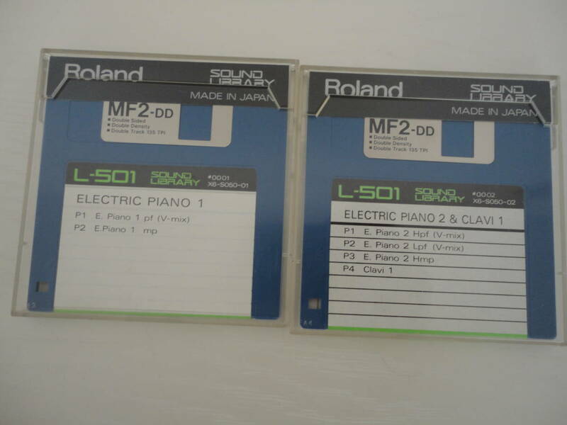 Roland ローランド s-50 SOUND LIBRARY サウンドライブラリー サンプラー用 L-501 ELECTRIC PIANO CLAVI ピアノ