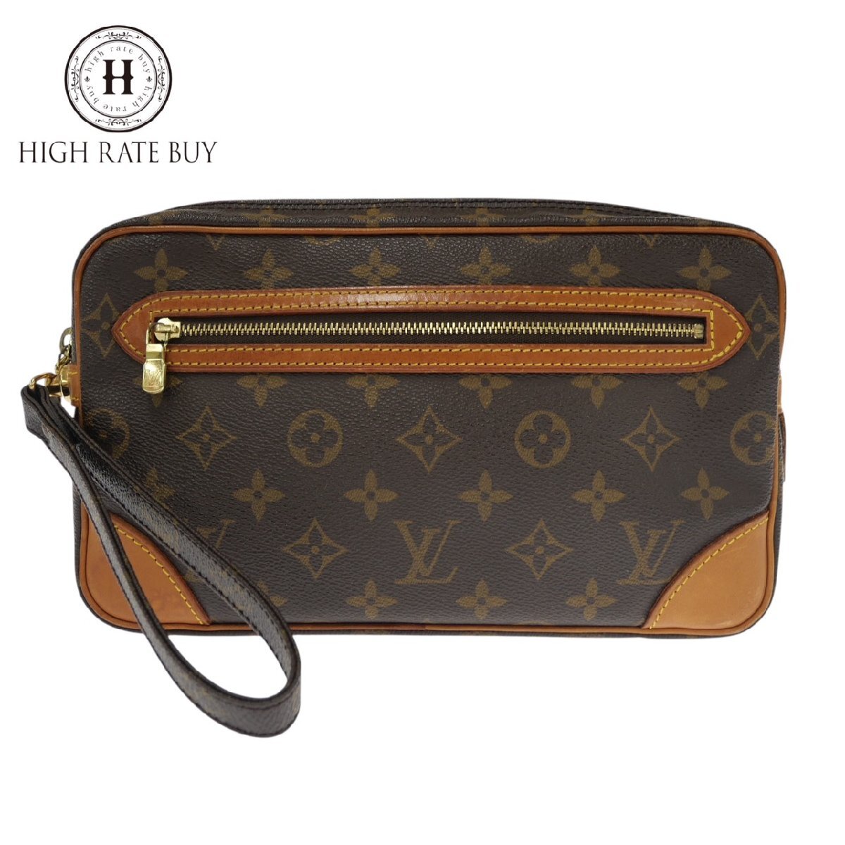 1円スタート LOUIS VUITTON ルイヴィトン マルリードラゴンヌGM M51825 SL0936 モノグラム セカンドバッグ メンズ レディース