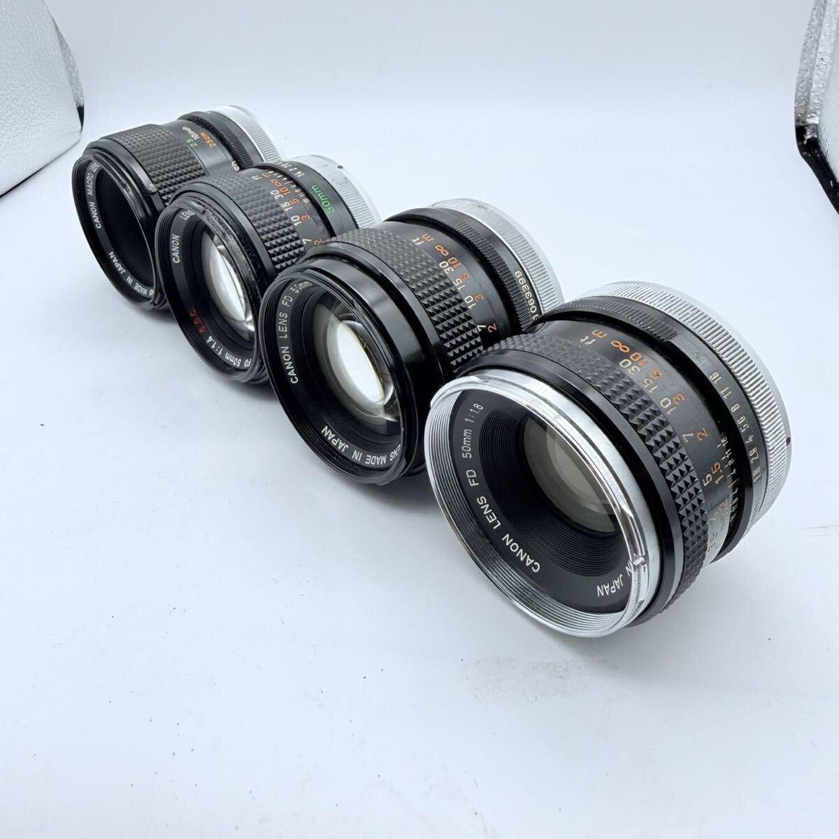 現状品 CANON LENS FD 50mm 1:1.8 FD 50mm 1:1.4 S.S.C. FD 50mm 1:1.4 S.S.C. MACRO LENS FD 50mm 1:3.5 S.S.C. カメラレンズ キャノン
