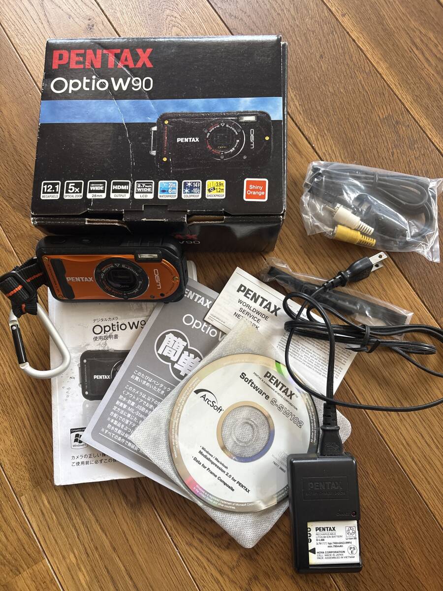 ジャンク品　ペンタックスデジカメ　OptioW90