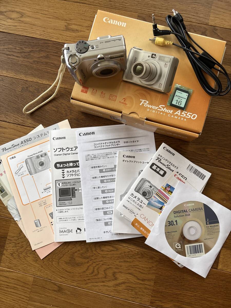 ジャンク品Canon PawerShot A550 デジカメ