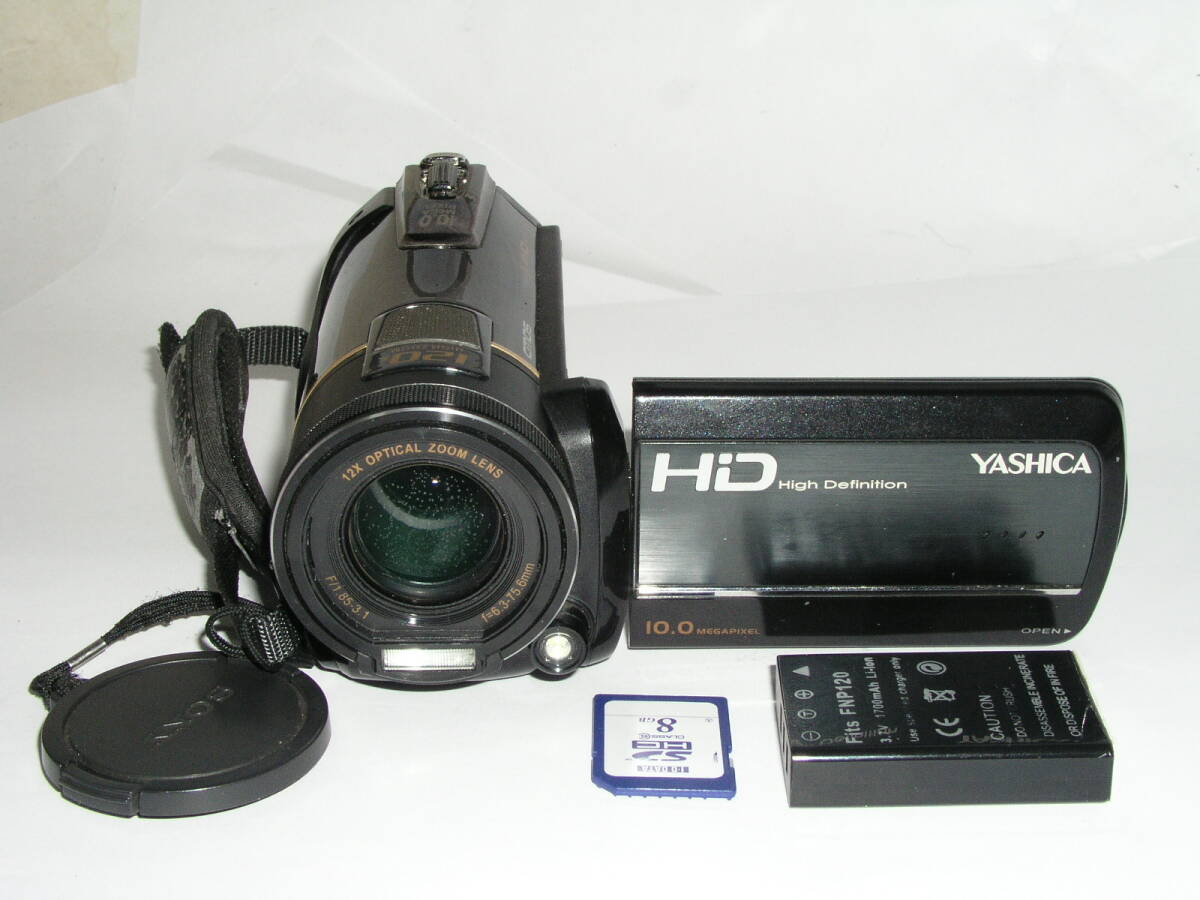 8971★★ YASHICA ADV-1228HD、フルハイビジョン対応メモリービデオカメラ ★49