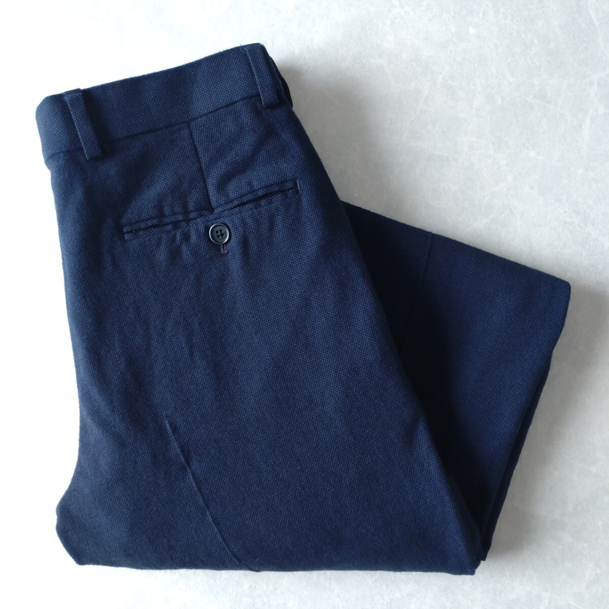 ■古着 Brooks Brothers ブルックスブラザーズ スラックスパンツ REGENT FIT ウール ダークネイビー 濃紺 実寸W30L28【L5834】