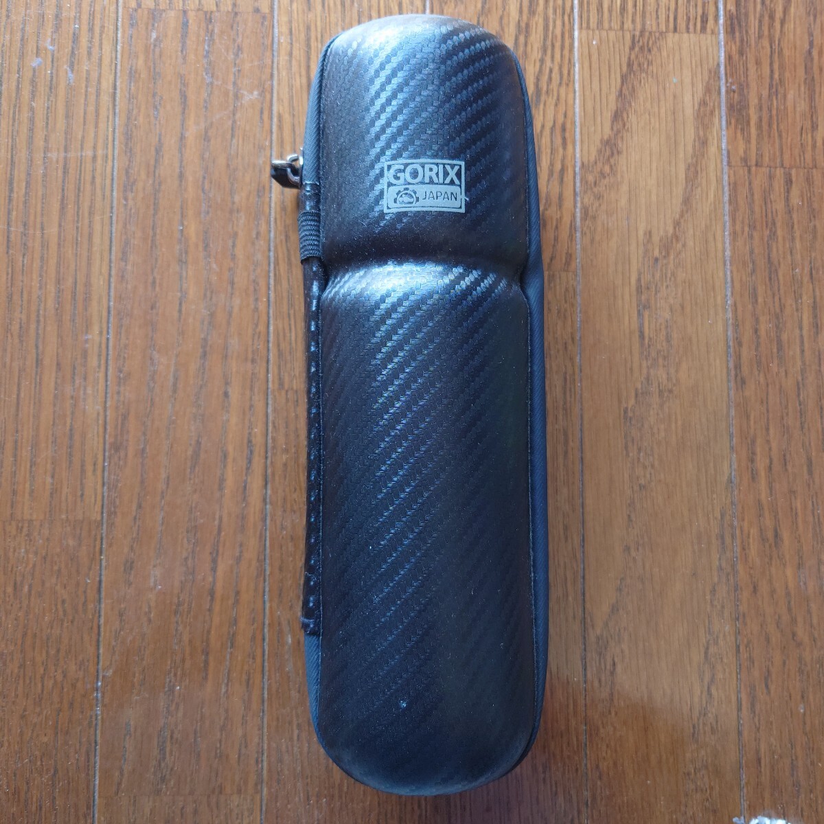 使用一度のみ美品 GORIX ゴリックス ツールボトル 自転車 ロングタイプ 25cm 大容量 防水ファスナー カーボンブラック ラージツールケース