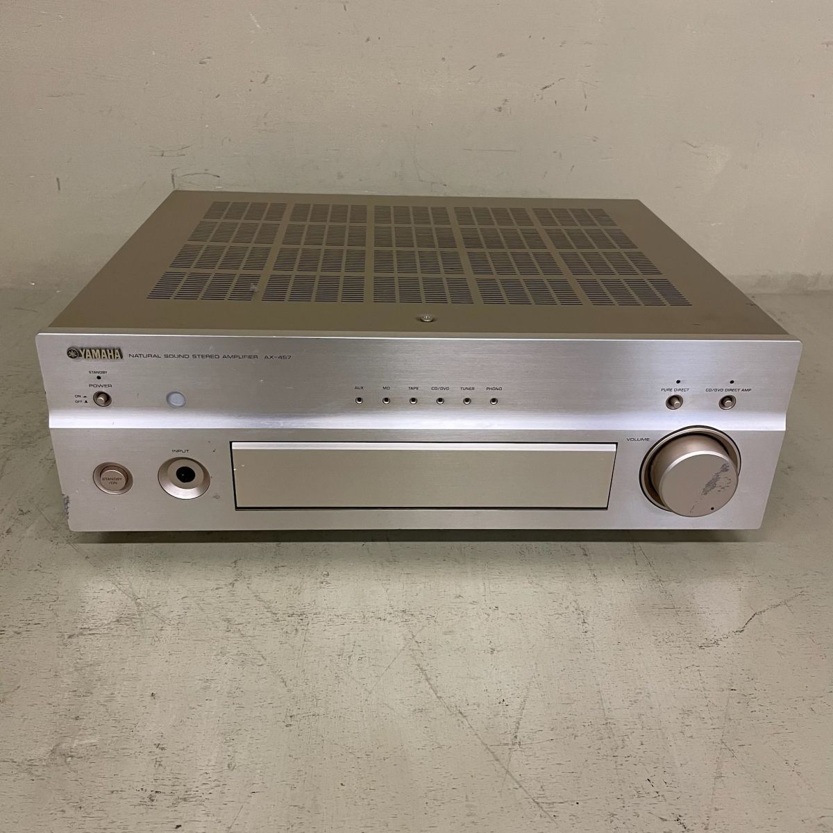 C4061【佐川】【通電のみ確認】 YAMAHA ヤマハ プリメインアンプ AX-497