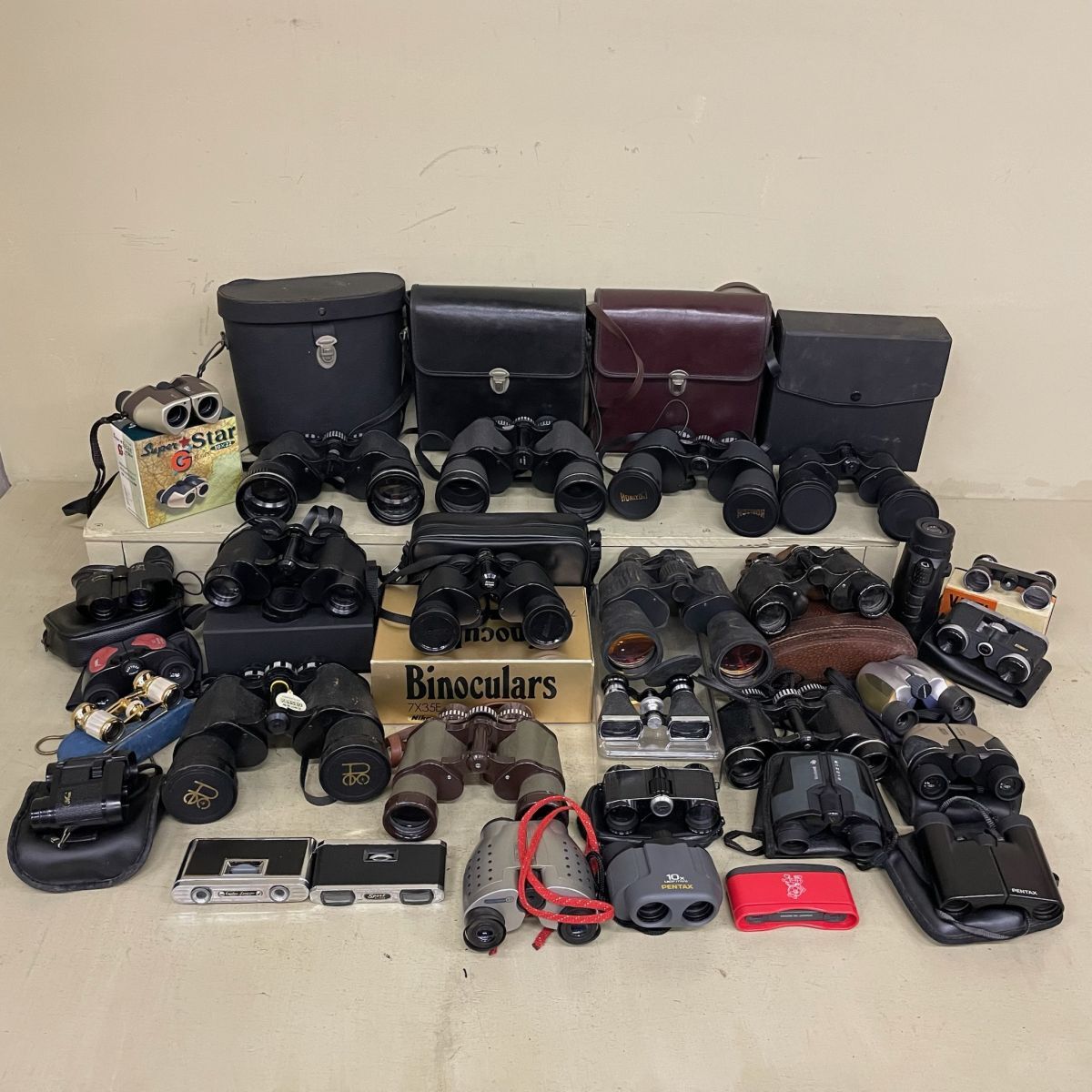 D1130【動作未確認】 双眼鏡 他 まとめ 単眼鏡 オペラグラス 30点