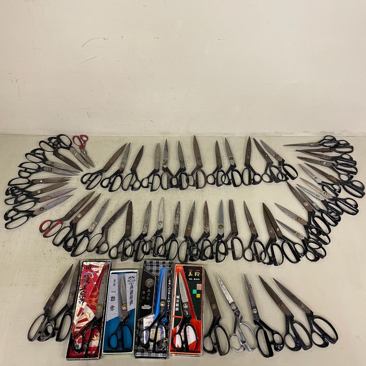 D1126 裁ち鋏 まとめ 59本 美鈴 庄三郎 一郎 みのる 秀一 兼繁 他