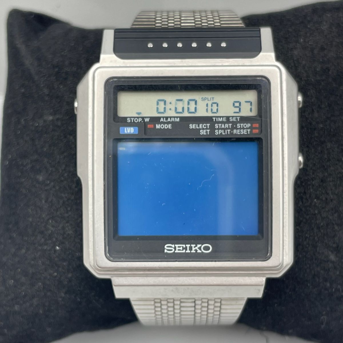 D1094【コンパクト送料込み】【通電のみ確認】 SEIKO セイコー TV WATCH T001-5010 世界初テレビ付時計