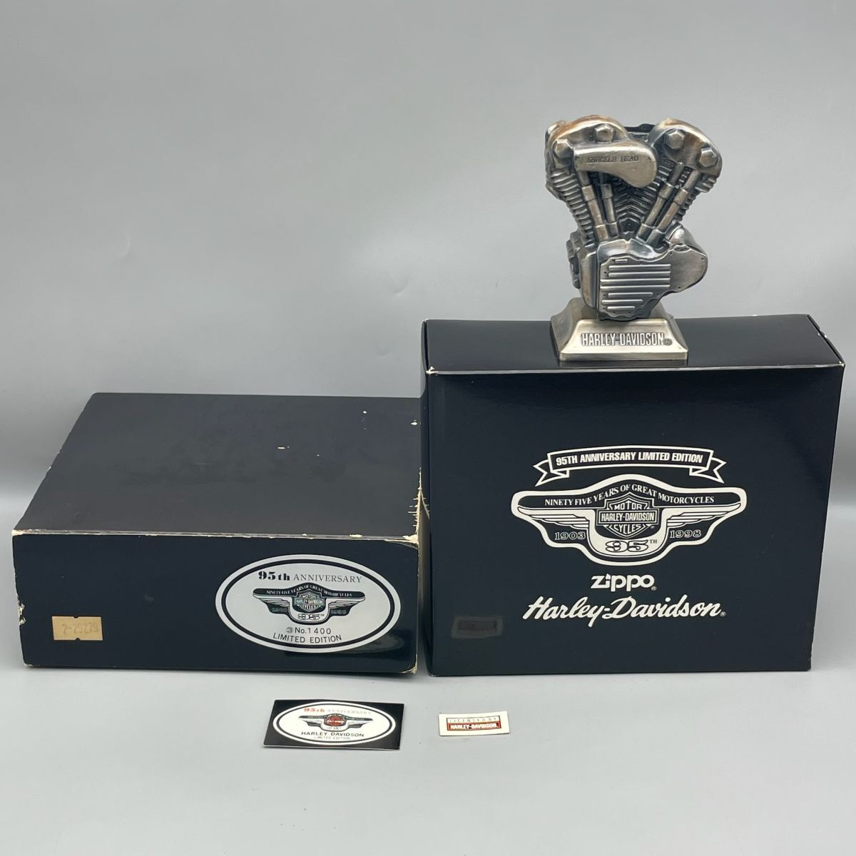 D1088 Zippo ジッポ 95th ANNIVERSARY 1903-1998 ハーレーダビッドソン ジッポスタンド 箱付き