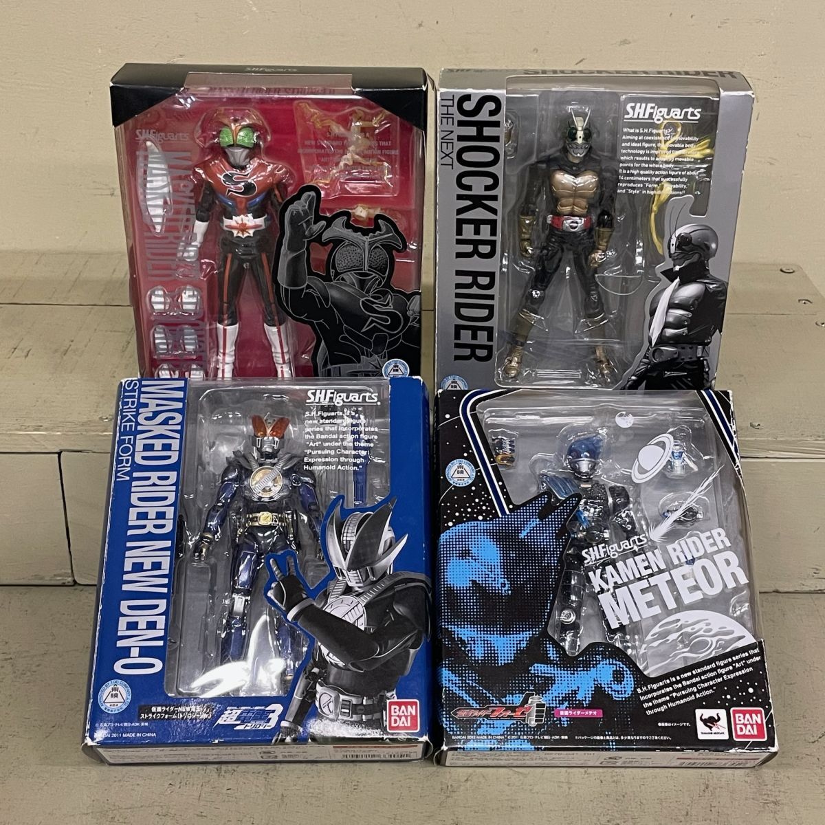 D1076 バンダイ S.H.Figuarts 4点 ■仮面ライダー NEW電王 ■ストロンガー ■フォーゼ ■THE NEXT