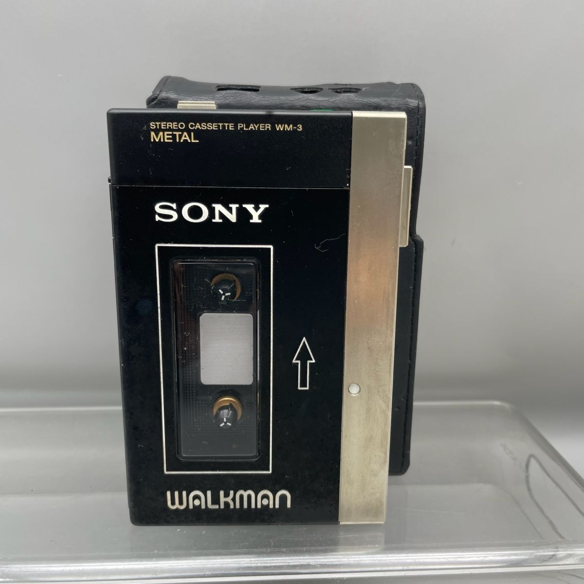 D1068【コンパクト送料込み】【通電OK】 SONY／ソニー WALKMAN WM-3 ケース付き ウォークマン プレイヤー