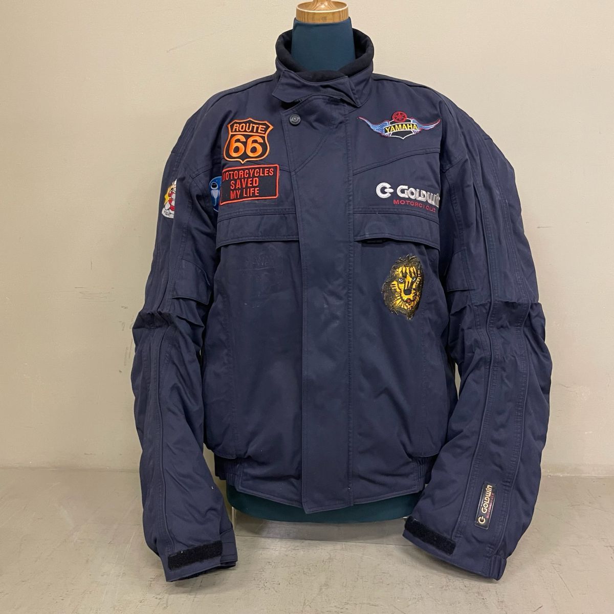 D1061 GOLDWIN ゴールドウィン モーターサイクル バイカー ネイビー