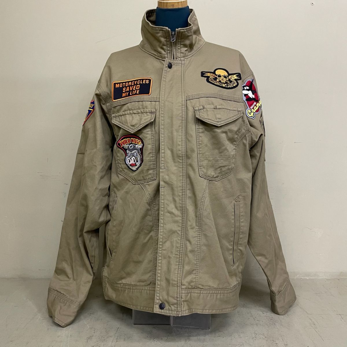 D1060 EVENRIVER イーブンリバー カーキジャケット ワークジャケット US-1207 サイズ：LL