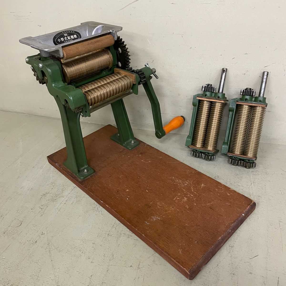 D1056【動作品】小野式製麺機 小野機械製造所 昭和レトロ