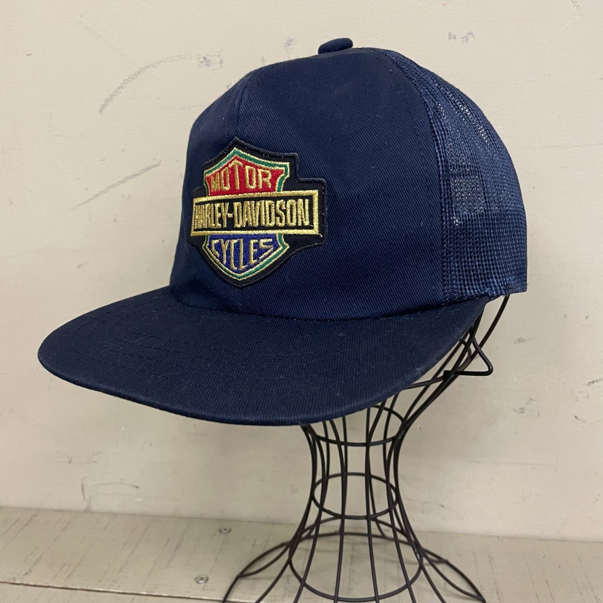 D1049 HARLEY-DAVIDSON ハーレー・ダビッドソン トラッカー キャップ メッシュキャップ 古着 ビンテージ 帽子