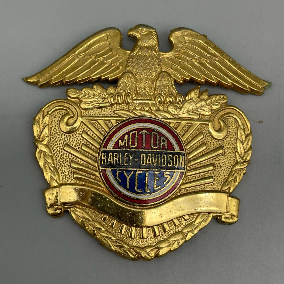 D1043【ネコポス送料込み】 HARLEY-DAVIDSON ハーレー ダビッドソン エンブレム MOTOR CYCLE
