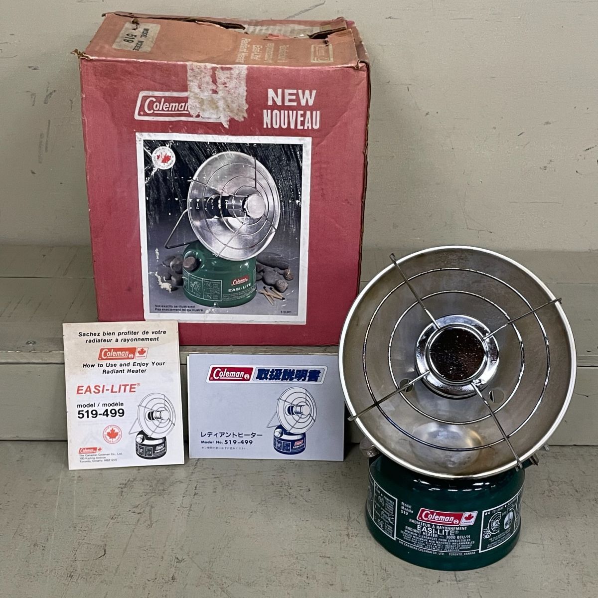 D1017【動作品 難あり】 Coleman コールマン MODEL 519 Easi-Lite Radiant Heater アウトドア用品
