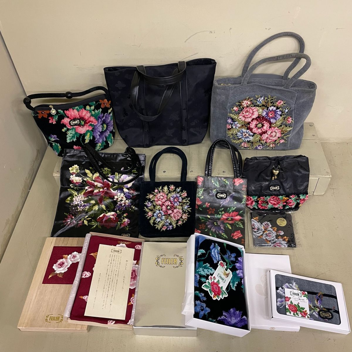 D1012 フェイラー／FEILER まとめ ハンドバッグ タオル ポーチ 他 11点