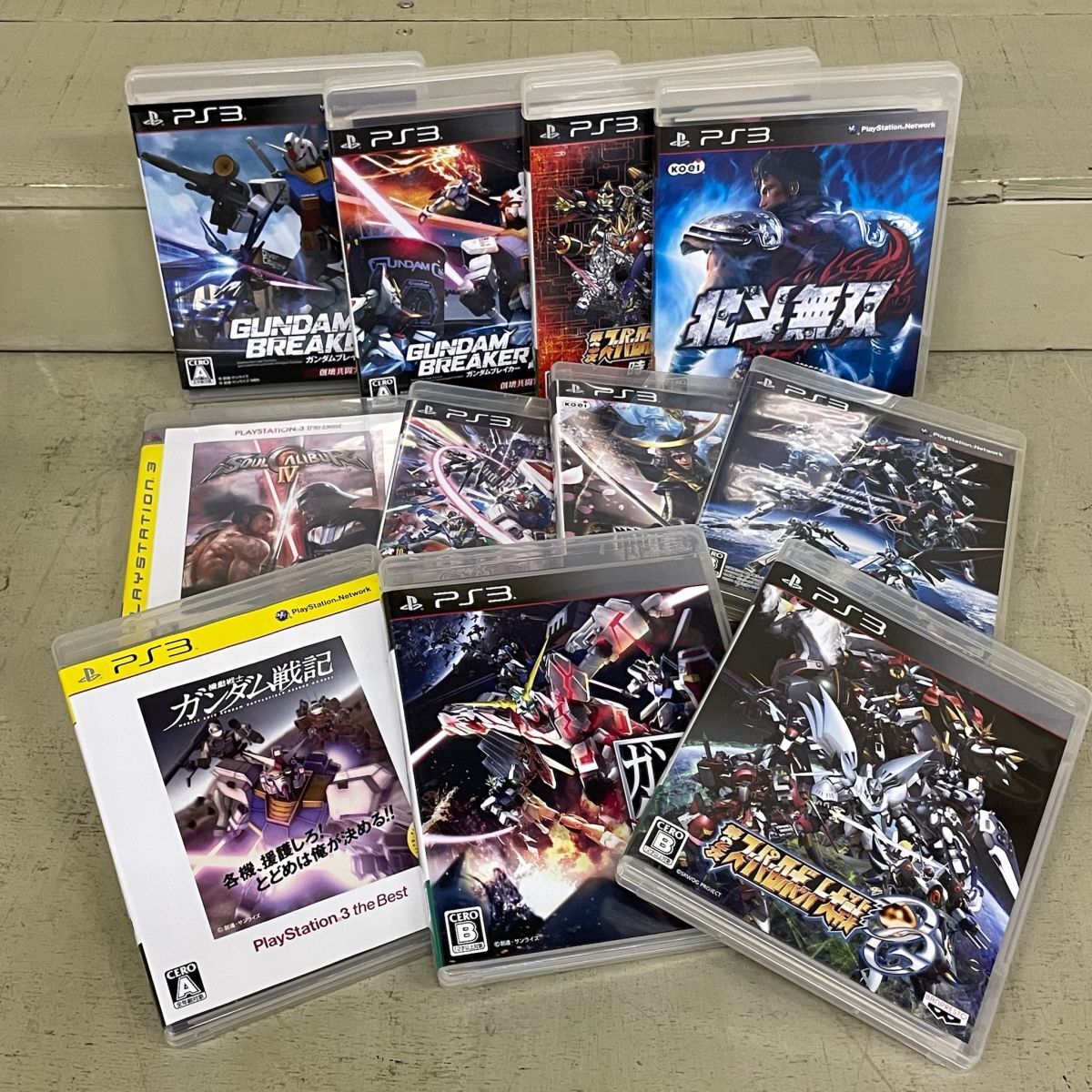 D1010 PS3 ソフト まとめ 真・ガンダム無双 第2次 第3次スーパーロボット大戦OG 北斗無双 ガンダムブレイカー2 他