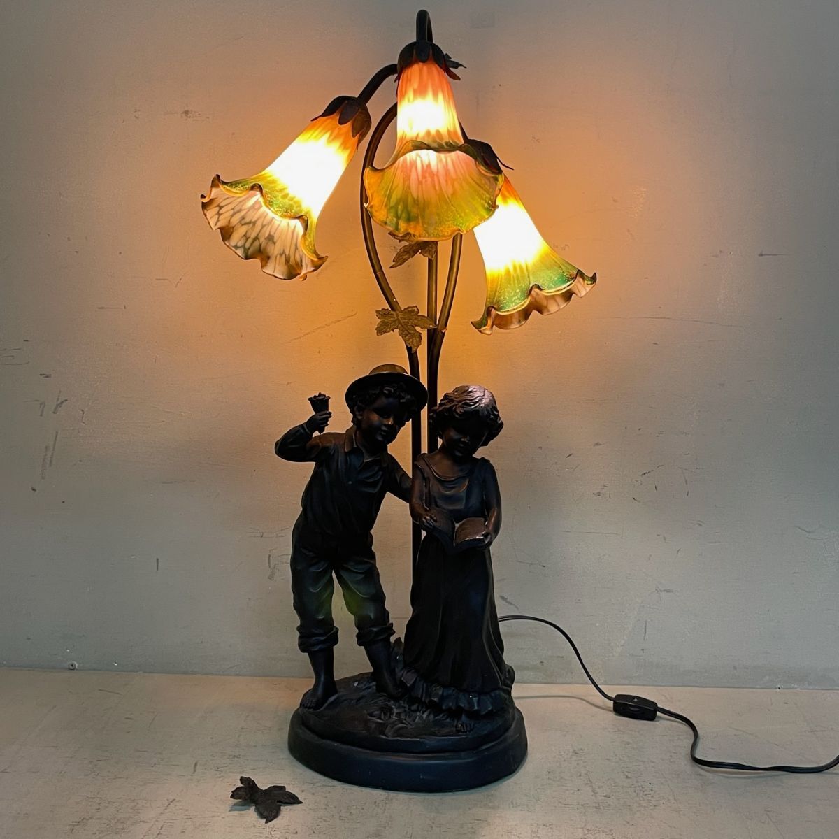 D1006【点灯確認OK】 リリースランプ 3灯式 アンティーク