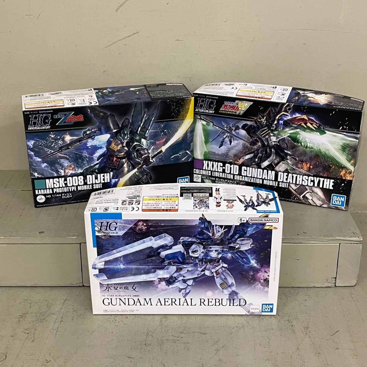 D1003【内袋未開封】 バンダイ プラモデル ガンプラ HG 1／144 ■ガンダムデスサイズ ■ディジェ ■ガンダムエアリアル（改修型）