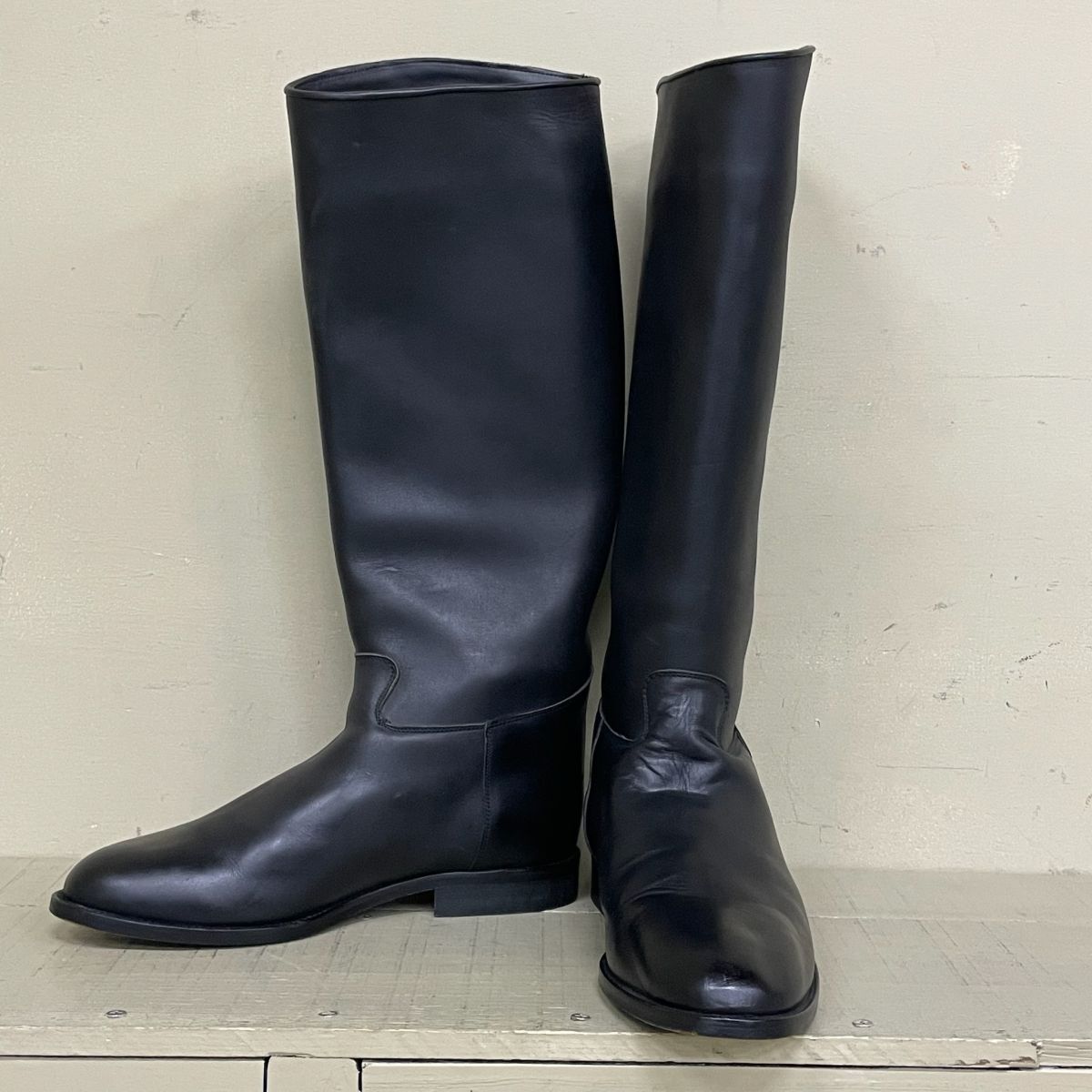 D1001 ジョッキーブーツ Tim cricos 本革 イタリア製 41 25.5cm 高さ44.5cm