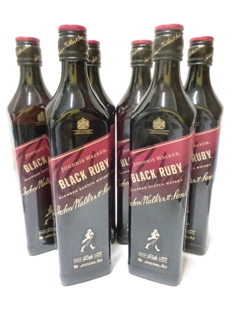【未開栓】 Johnnie Walker ジョニーウォーカー ブラックルビー 700ml おまとめ6本 