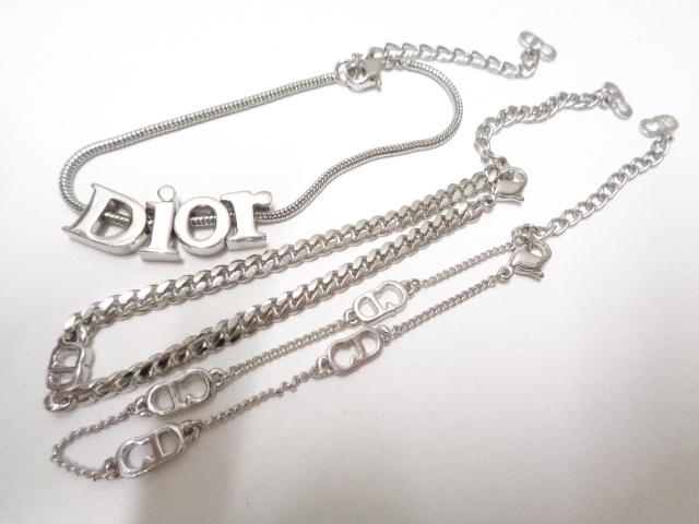 Christian Dior クリスチャン・ディオール ブレスレット シルバー おまとめ3点