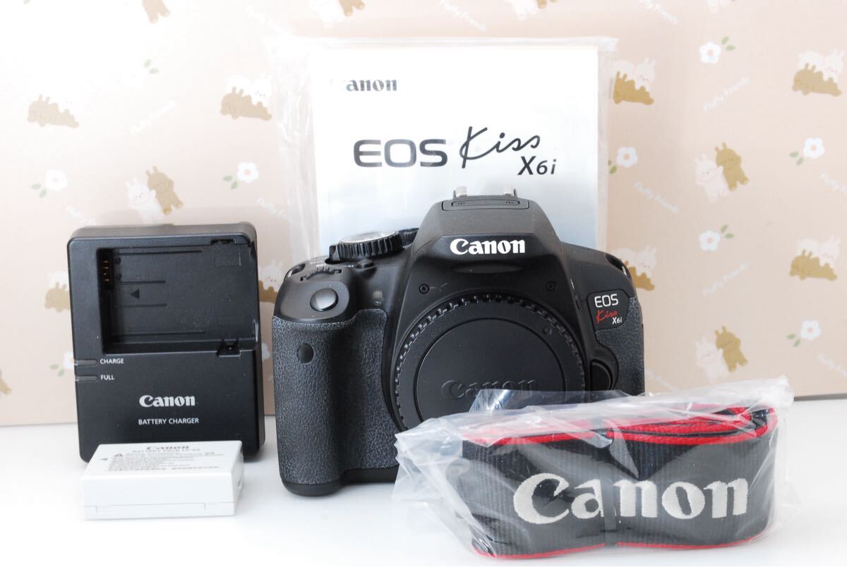 1円〜★美品★Canon Kiss X6i ボディ★自撮り★高性能デジタル一眼レフカメラ