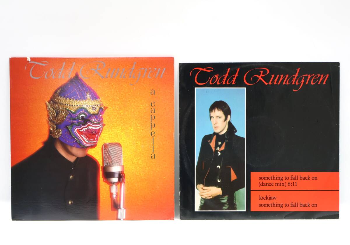 ★回0232 2点まとめて TODD RUNDGREN トッド・ラングレン/A CAPPELLA ア・カペラ/SOMETHING TO FALL BACK ON レコード アナログ盤 32509081