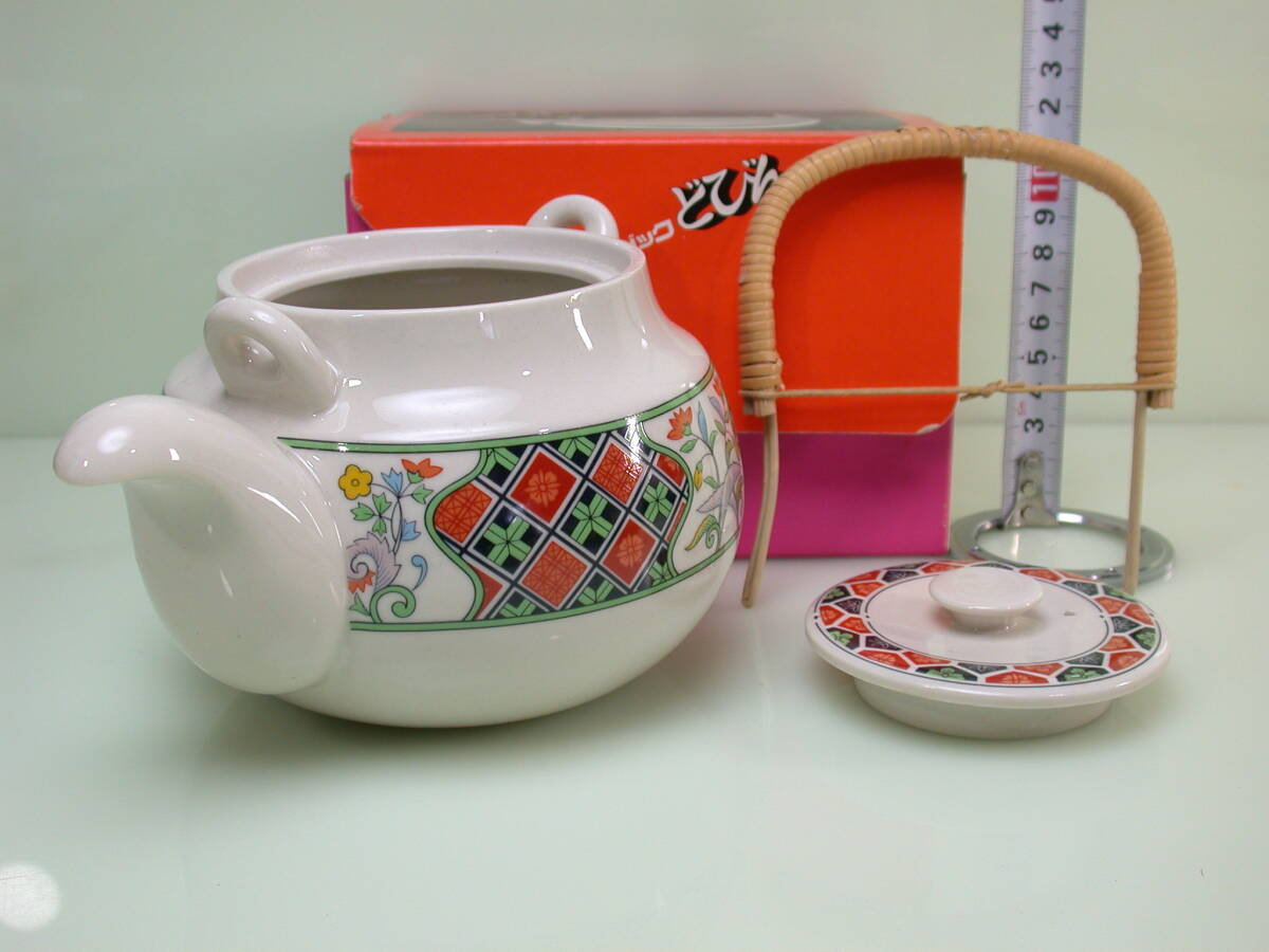 夢628．保谷クリスタル マジック どびん 急須 昭和レトロ 茶器 箱付 未使用美品