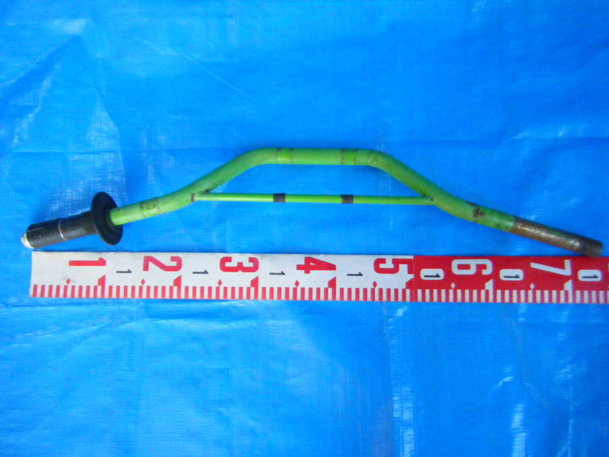 曽 オフロード用 トレイル モトクロッサー ハンドルバー ブリッジ付き カワサキ？カエル色 