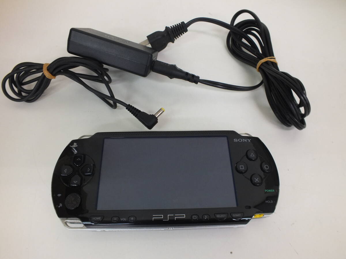 PlayStation Portable PSP-1000 本体 充電器 ブラック SONY ゲーム 動作確認済み 激安1円スタート